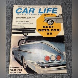 Vintage Car Life Magazine Cover December 1957